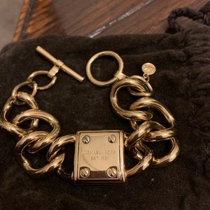 Michael Kors Gold Toggle Bracelet